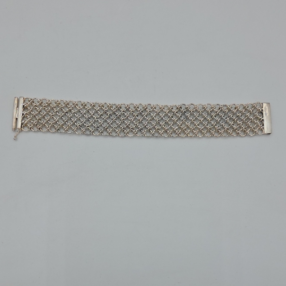 Chateau D'Argent Canada Sterling Silver Mesh Chain Maille Bracelet
